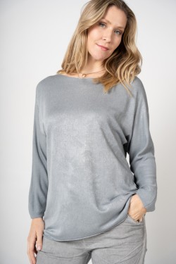 Silver Shimmer Sweater