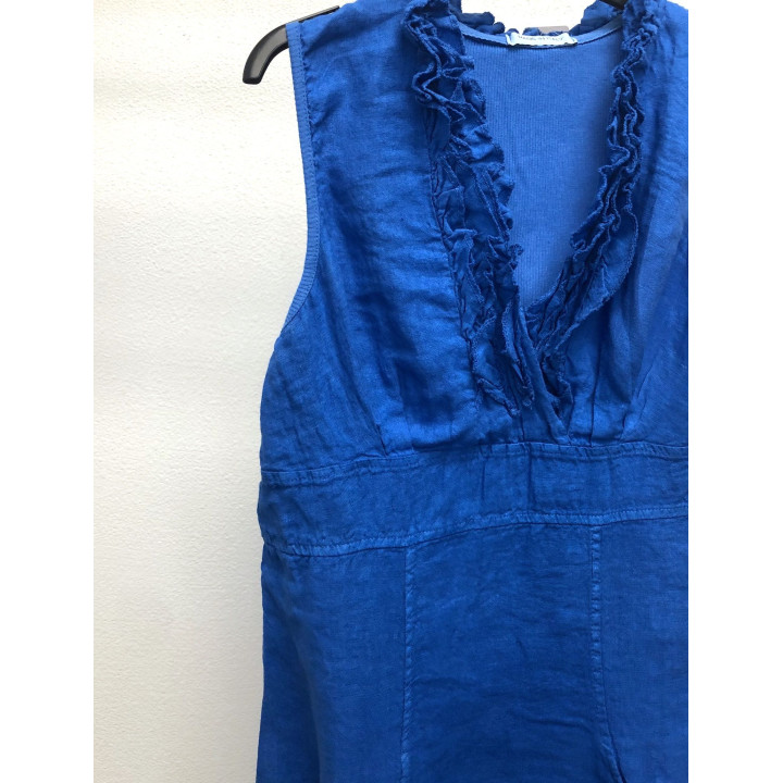 Short dress V-Line ruffles by Look Mode USA