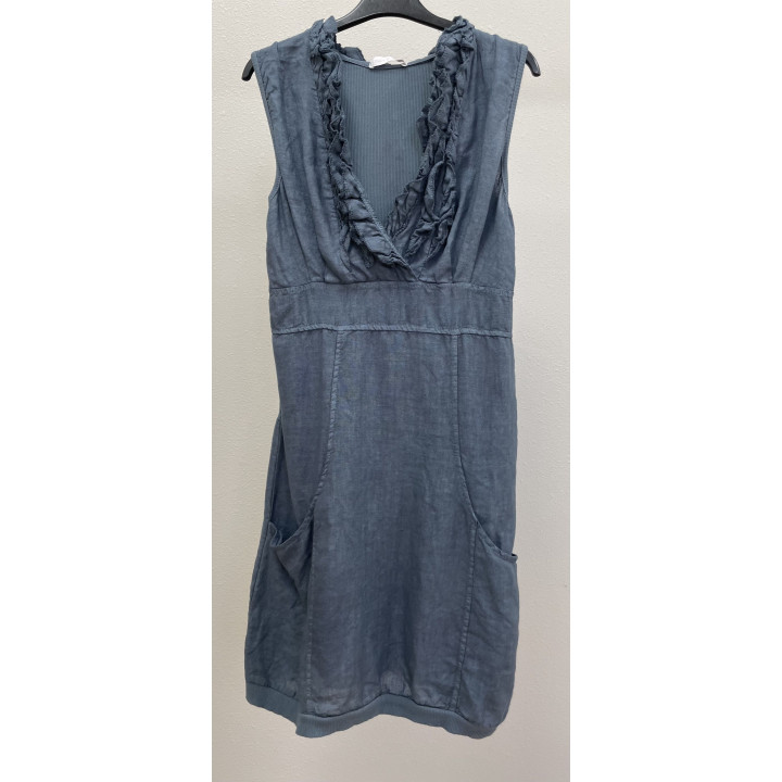 Short dress V-Line ruffles by Look Mode USA