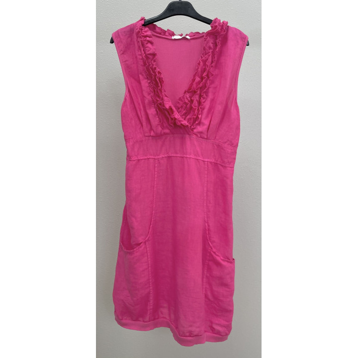 Short dress V-Line ruffles by Look Mode USA