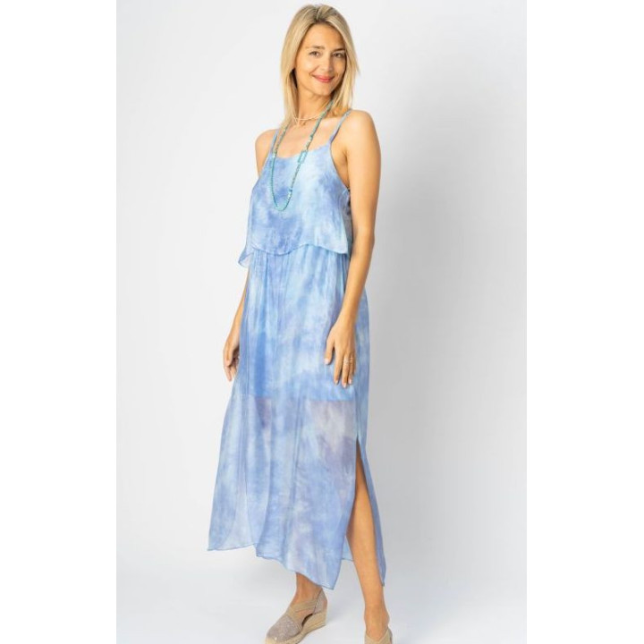 T/D LONG SILK DRESS