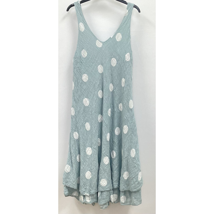Polka Dot Sleeveless Dress