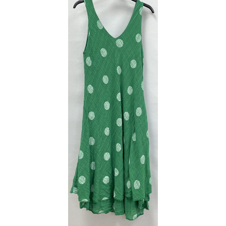 Polka Dot Sleeveless Dress