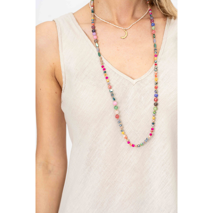 Linen V Neck Dress