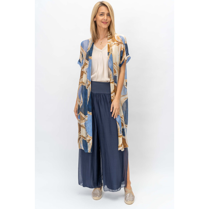 Silk Printed Cardigan