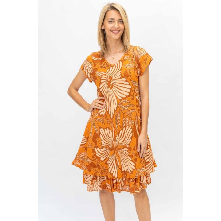 Short sleeves Printed Dress
