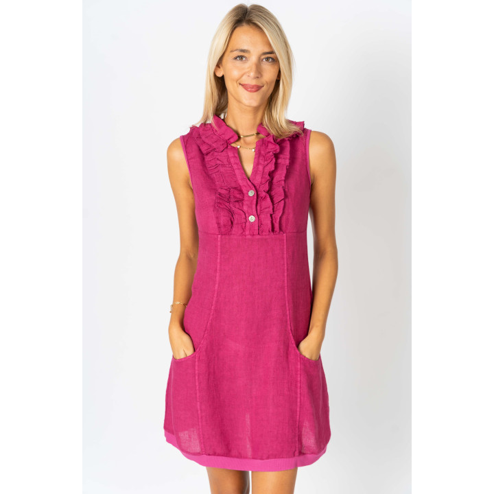 Solid Linen Dress