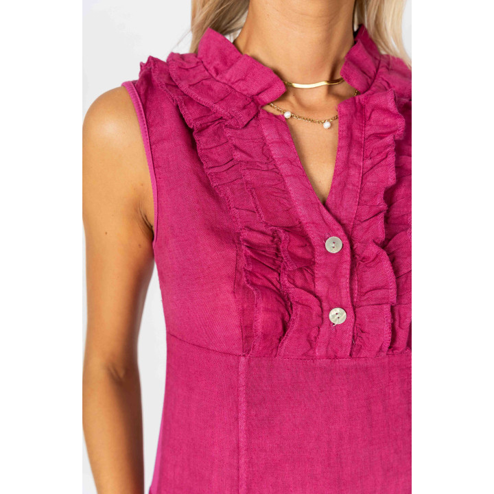 Solid Linen Dress