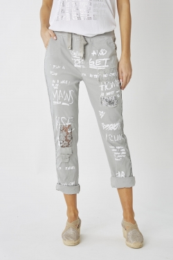 Jeggings w/ Writing and Lace